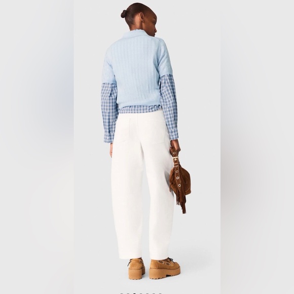 Maje cropped sweater with rhinestones size XS - Picture 3 of 11